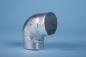 Preview: 90° ALU-Grobkorn Bogen Abm. 60/60 mm, max. 120 mm  Außendurchm.