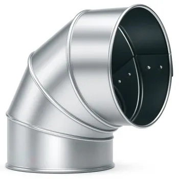 4 tlg. ALU-Blechbogen 90°  Durchm. 150 mm