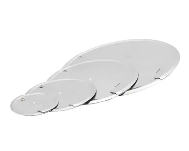 80 mm Endteller seewasserfest - Stirnscheibe aus Aluminium