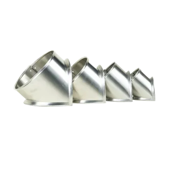 70 mm Blechstutzen Abzweig 90°- Aluminium - seewasserfest