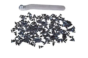 KAD Nietwerkzeug und 100 KAD-Nieten für Grobkornfolie