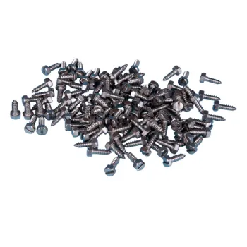 100 Stück V2A Edelstahlschrauben für ALU-Blechmantel