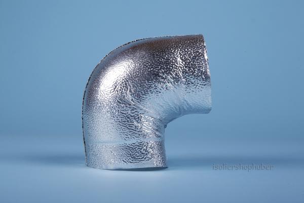 90° ALU-Grobkorn Bogen Abm. 33-35/30 mm, max. 95 mm  Außendurchm.