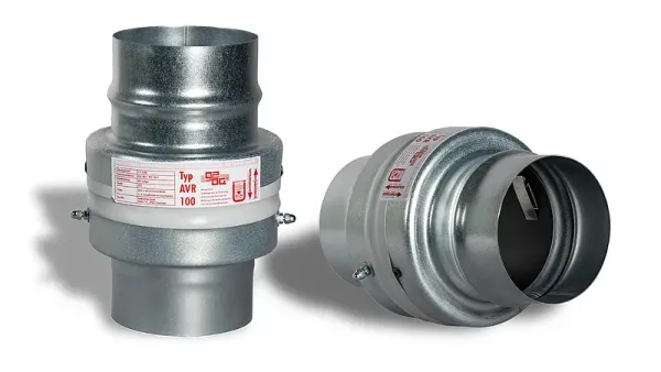 Brandschott DN 180 / geba -AVR-Absperrvorichtung K90