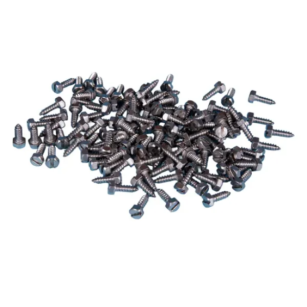 100 Stück V2A Edelstahlschrauben für ALU-Blechmantel