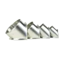 70 mm Blechstutzen Abzweig 90°- Aluminium - seewasserfest